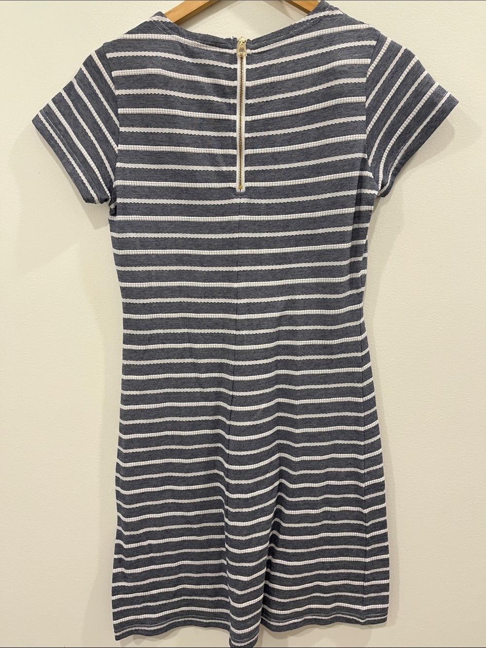 Sail to Sable Blue and White Striped Dress - Picture 4 of 6